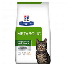 Hills Prescription Diet Metabolic - диета за намаляване на наднормено телесно тегло при котки 1.5 кг.